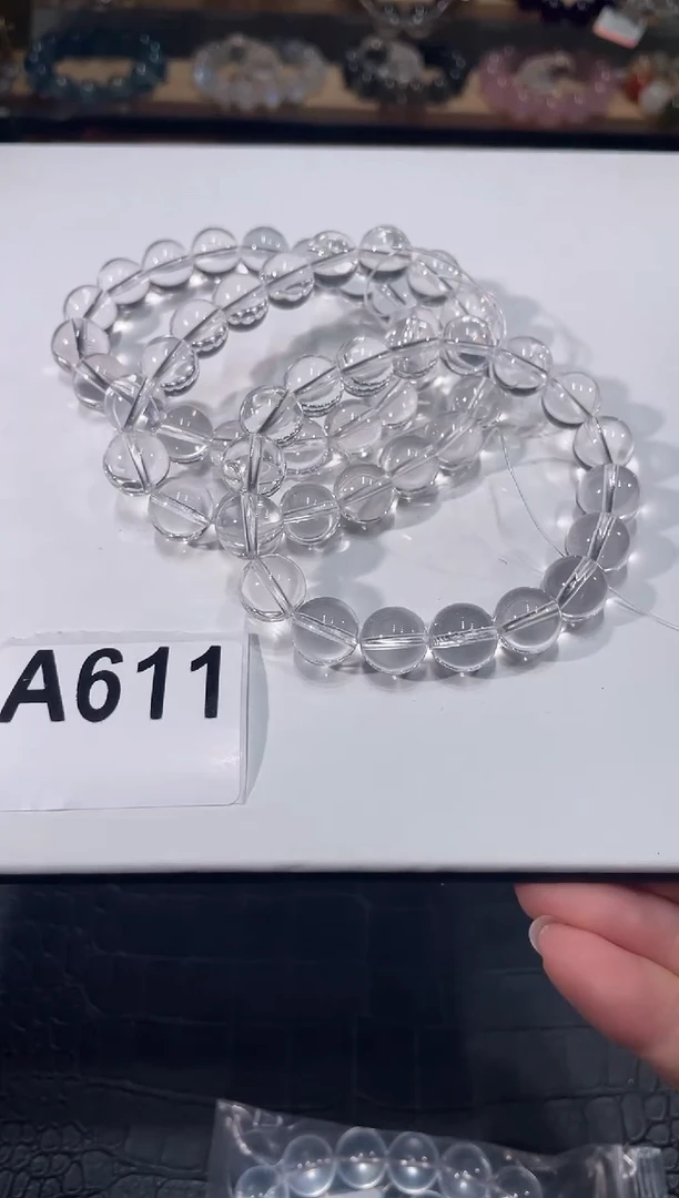 水晶手链未镶嵌A611白水晶手链11多样性发一
