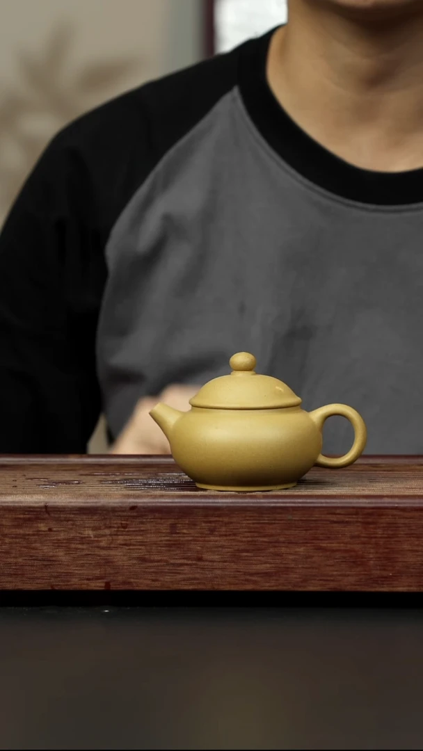 紫砂茶壶黄金段 改良潘壶