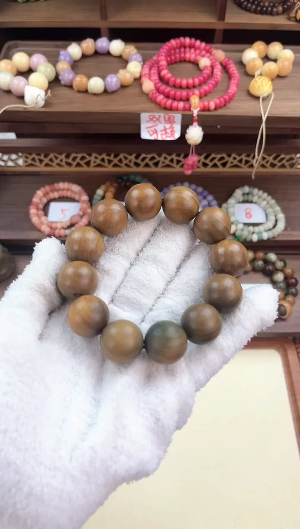【闪购商品】维腊木（绿檀）手串/手链绿檀2.0单圈手串02