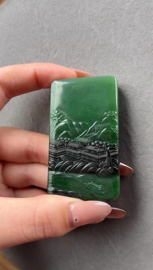 未镶嵌和田玉挂件隆*锵1