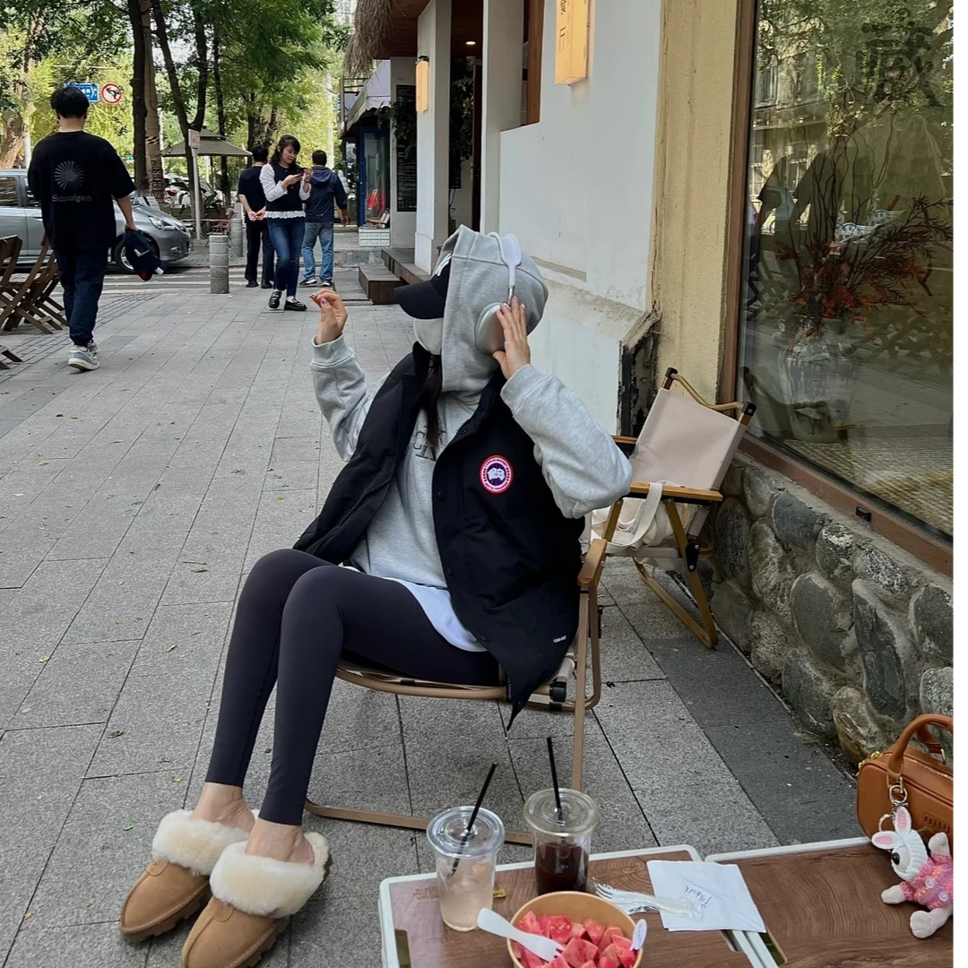 未使用 CANADA GOOSE 橙子专属  Freestyle羽绒马甲大鹅羽绒服