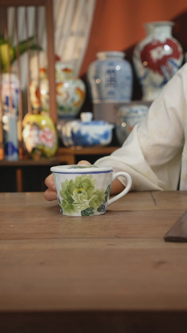 瓷片 景德镇设计师釉下手绘陶瓷餐具