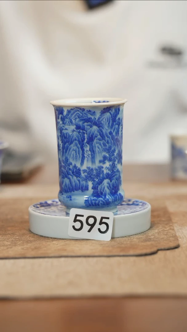 杯子全手工全手绘595瑕