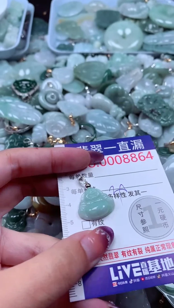 翡翠未镶嵌吊坠(不含链)8864