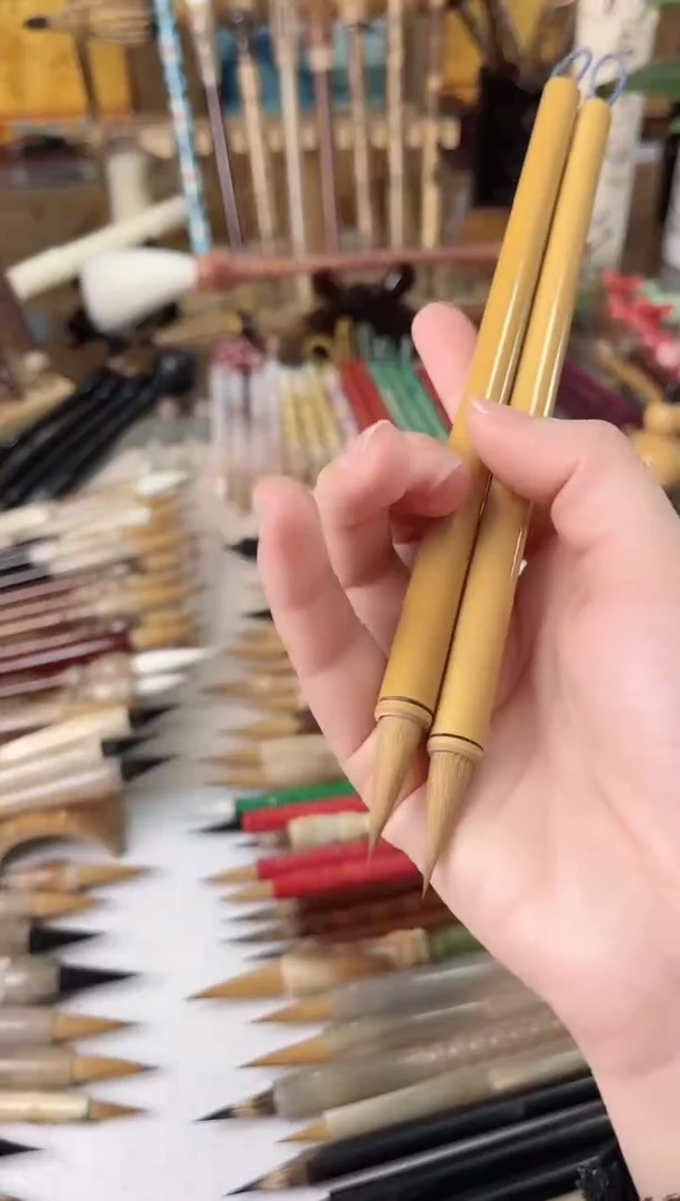 【清水试笔，拒绝蘸墨】墨琳笔庄毛笔2支