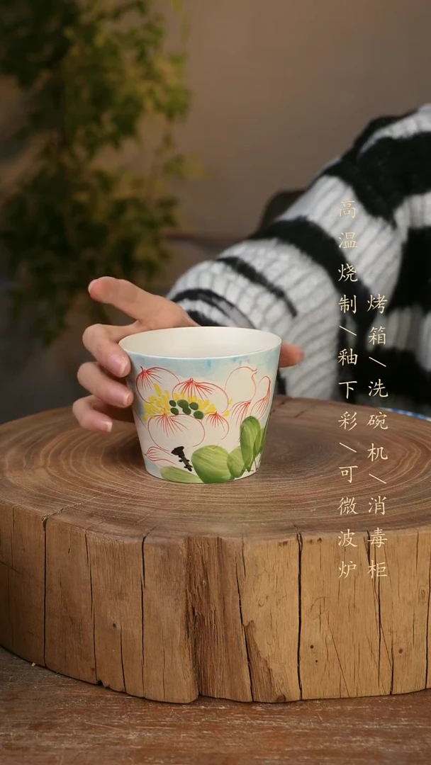 碗瓷景德镇手工手绘高温瓷釉下彩