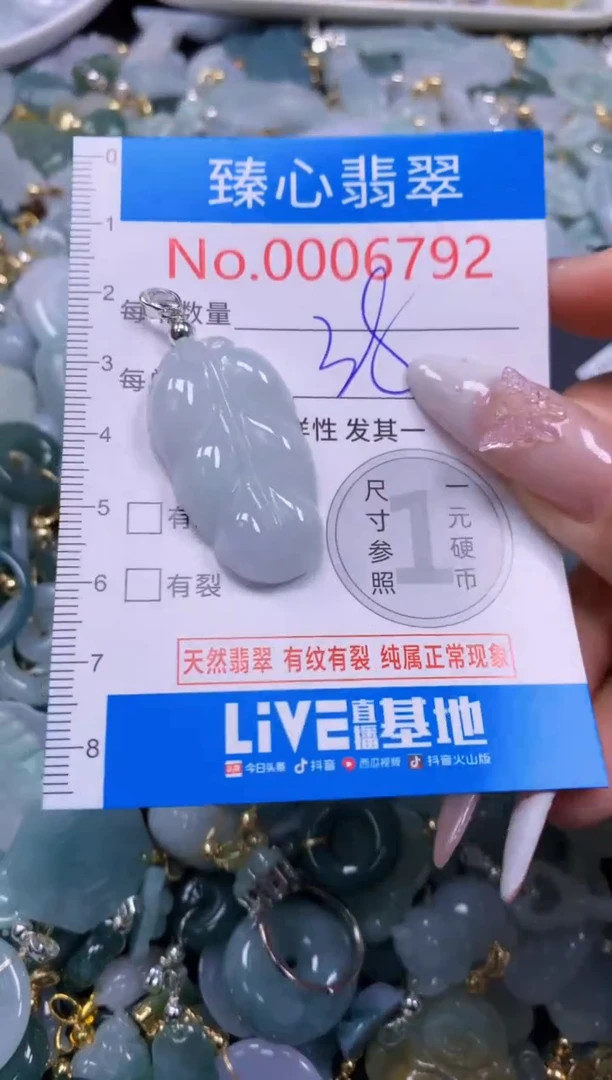 翡翠未镶嵌吊坠(不含链)6792