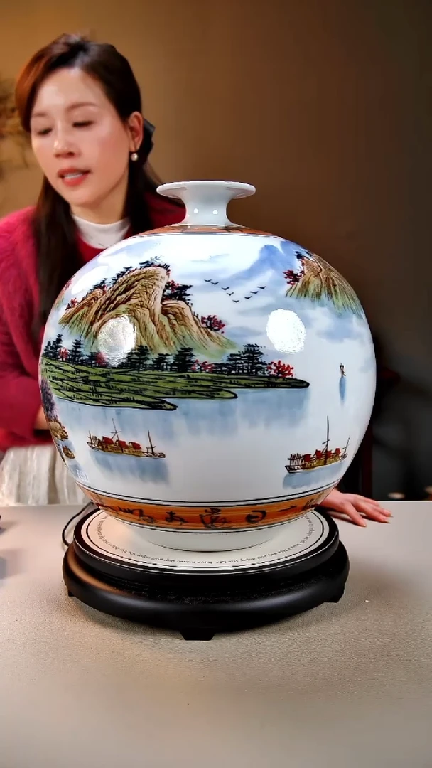 摆件陶景德镇手绘陶瓷40