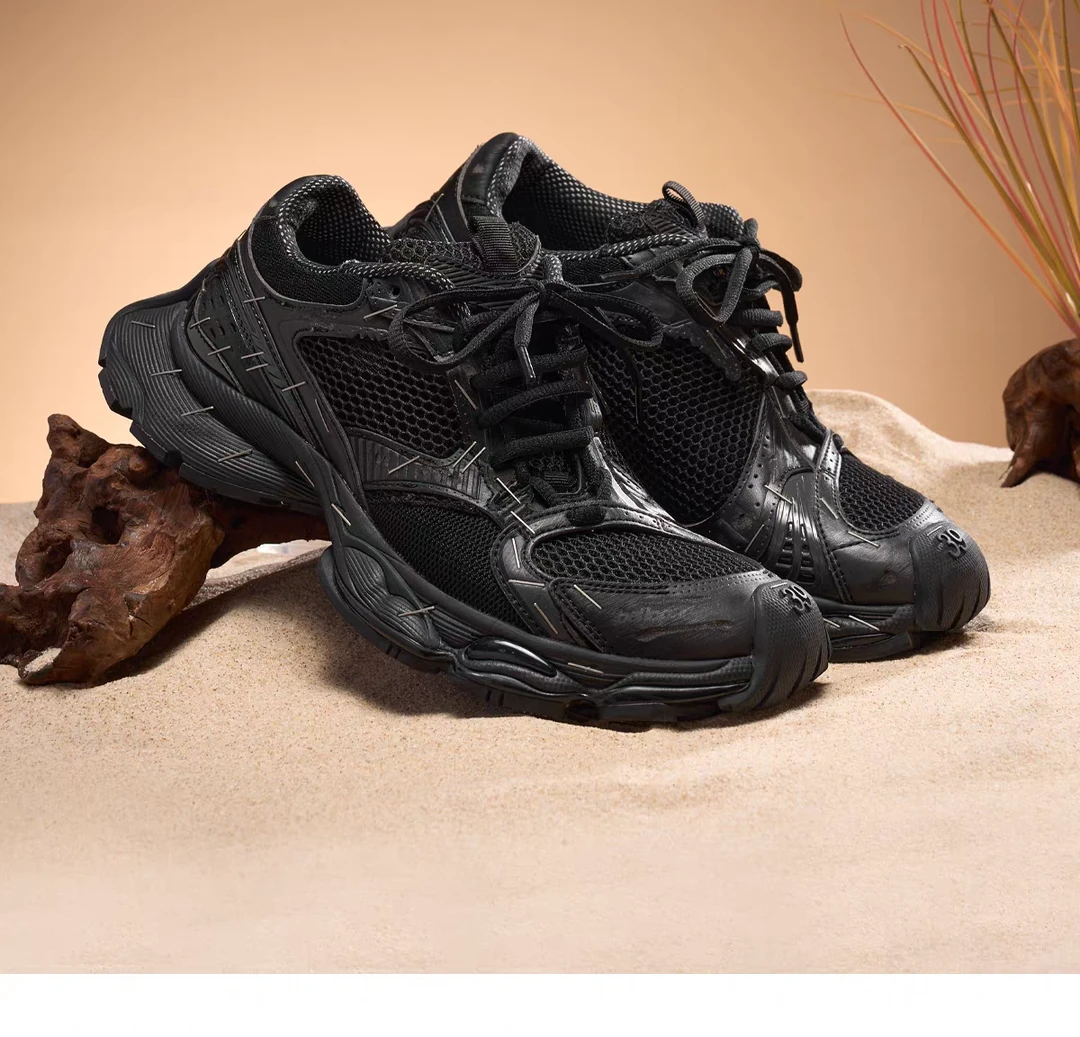 老爹鞋牛2025新款休闲网面运动鞋