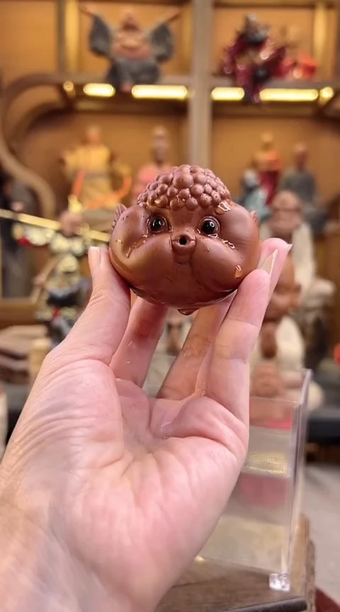 紫砂茶宠器闵茶宠摆件
