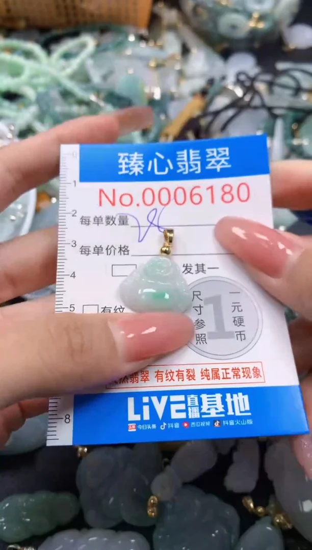 翡翠未镶嵌颈饰6180