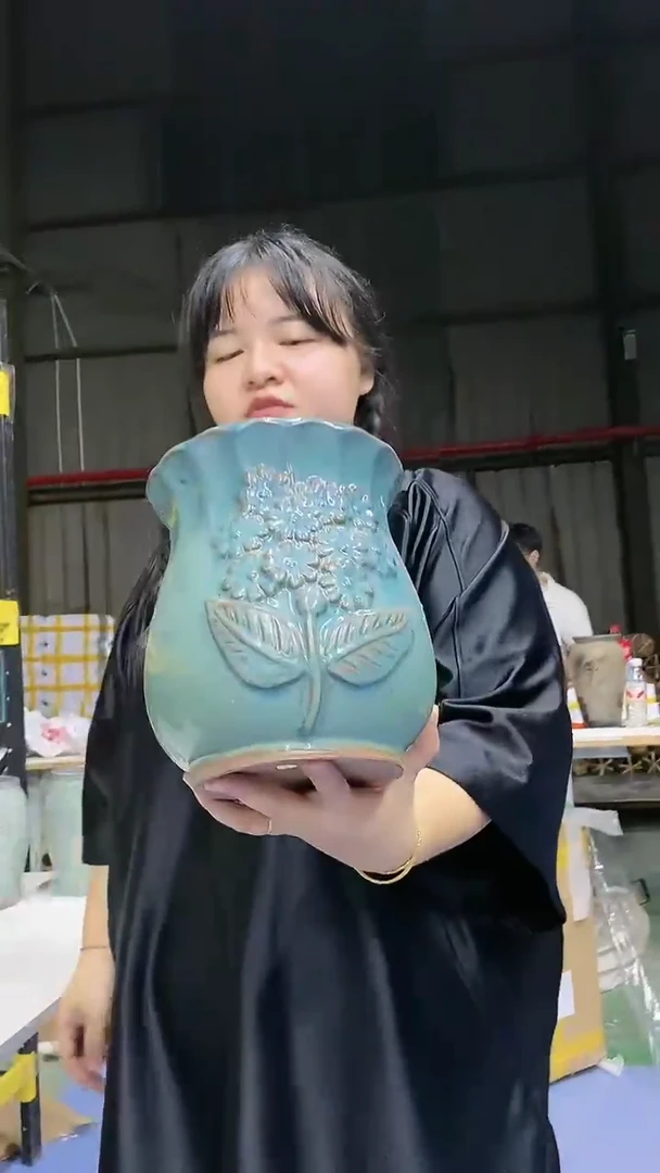 宜兴紫砂粗陶花盆