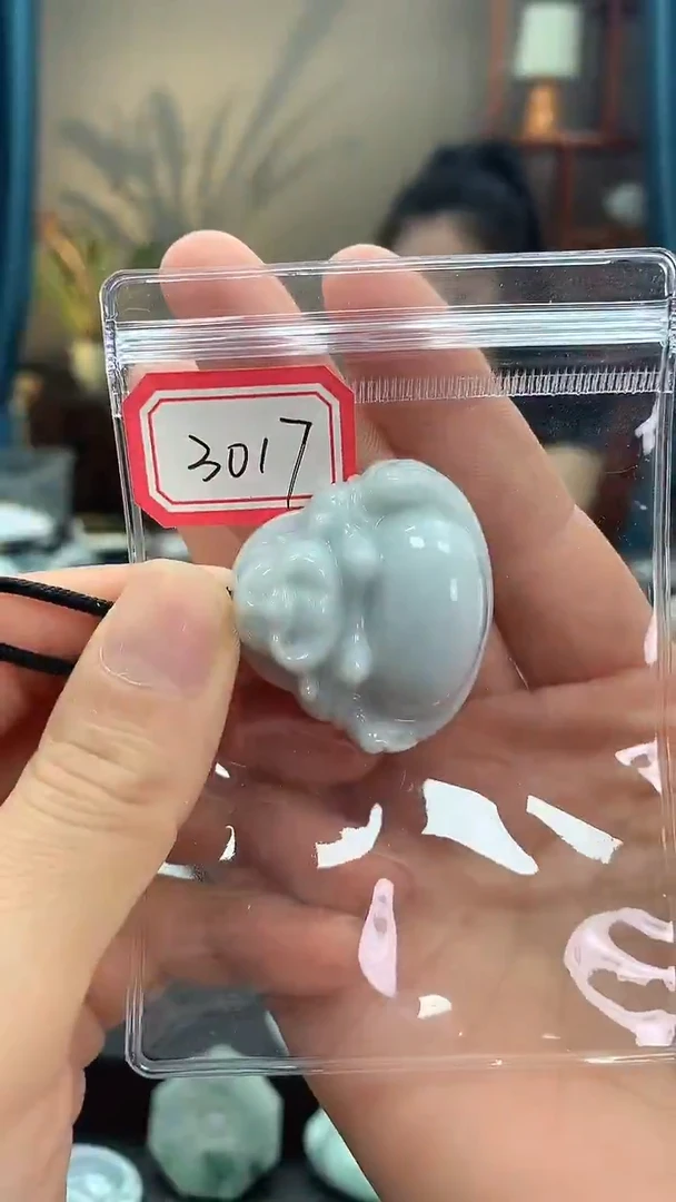 颈饰未镶嵌翡翠佛公3017