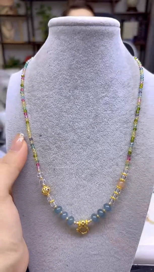 未镶嵌项链碧玺DIY款X718