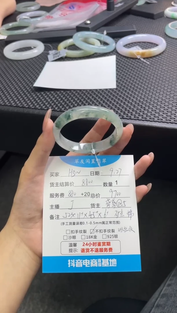 未镶嵌手镯翡翠H*手镯