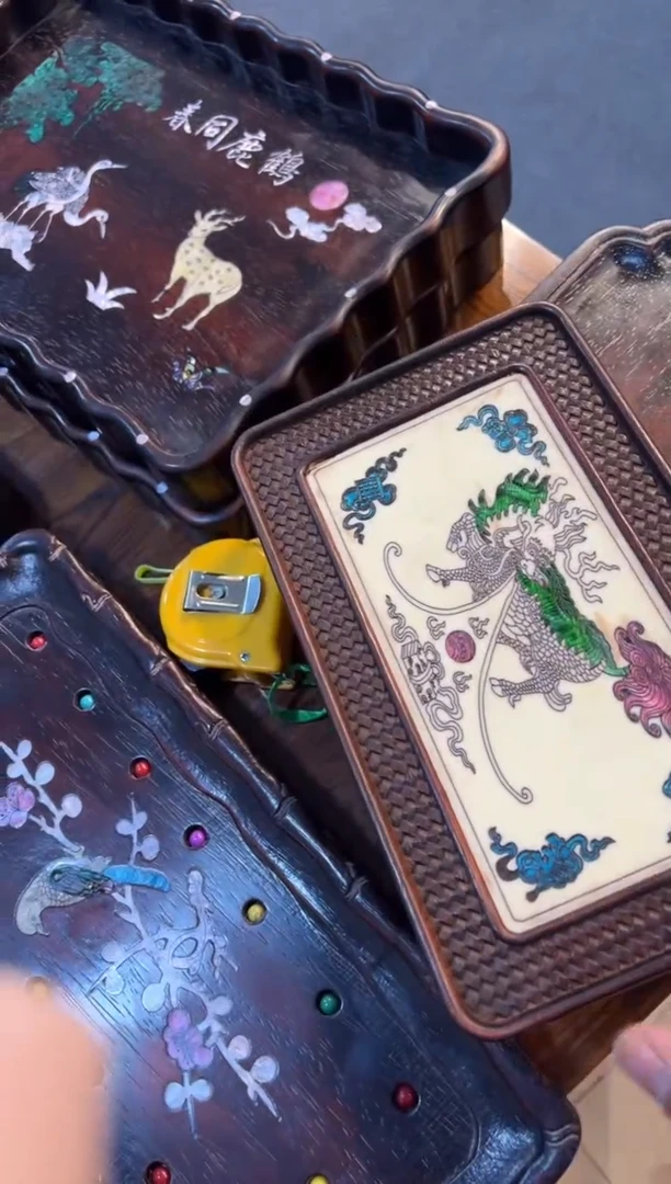 木木头款小叶紫檀茶盘48.888