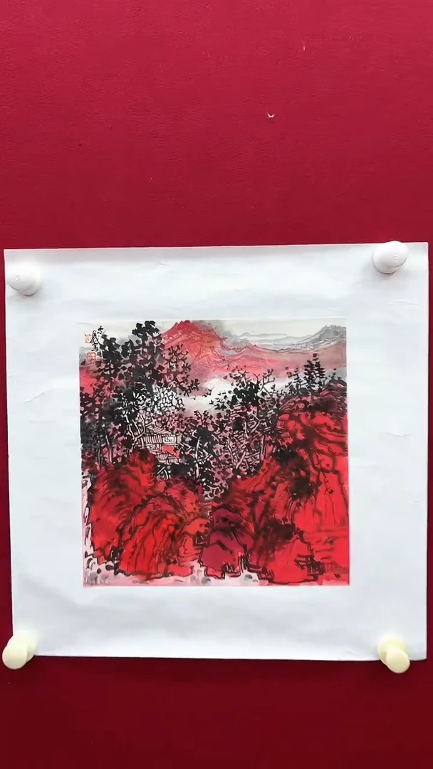 国画刘老师绘画作品 带荣宝斋宁波证书