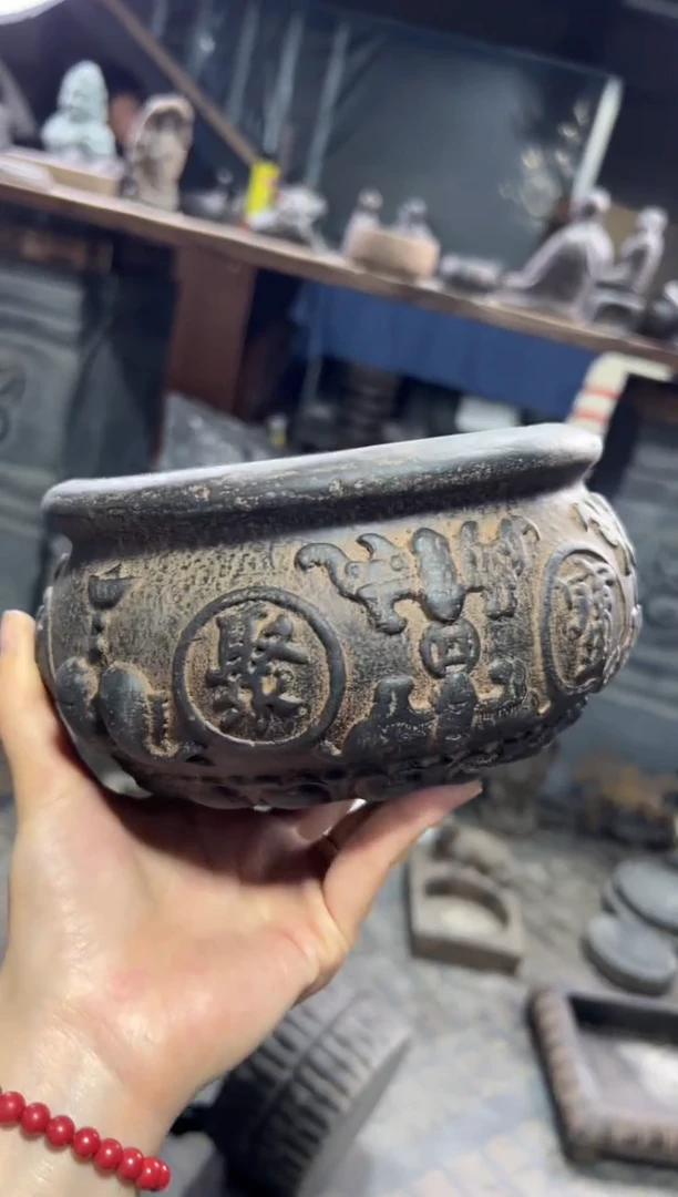 陶土【火山泥】聚宝盆