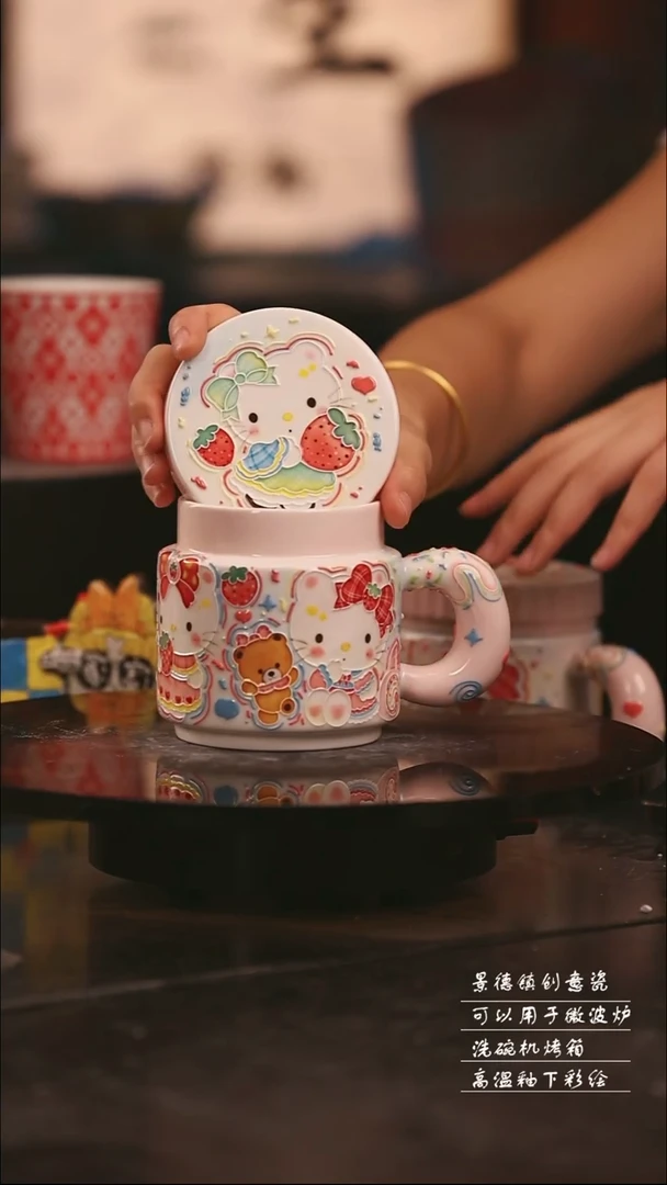 陶瓷景德镇可爱设计师款陶瓷
