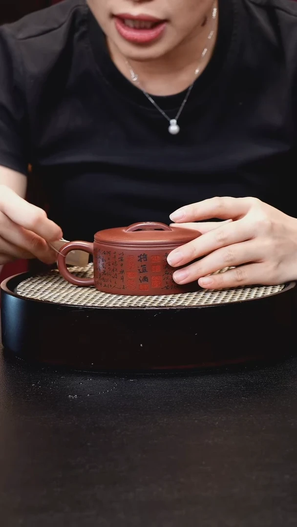 茶壶紫砂紫砂龙血汉瓦