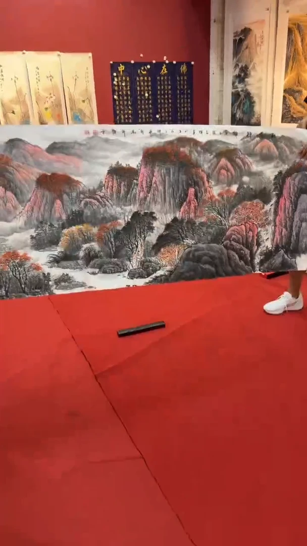 国画国画字画小姐姐真好看