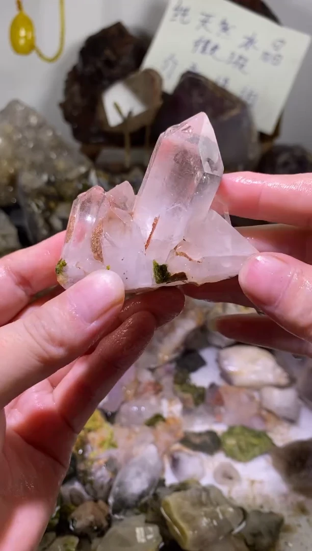 未镶嵌珠宝半成品水晶75号103g四川超七花园水晶