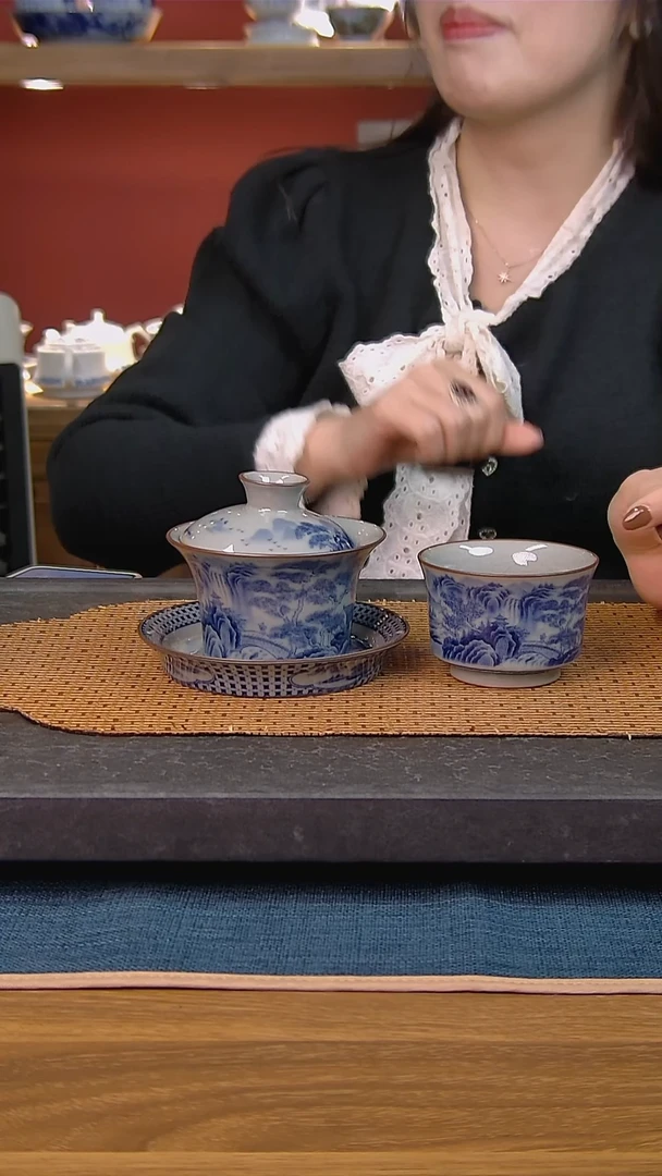 简装家用款2件套 老陶泥开片纹陶瓷茶具