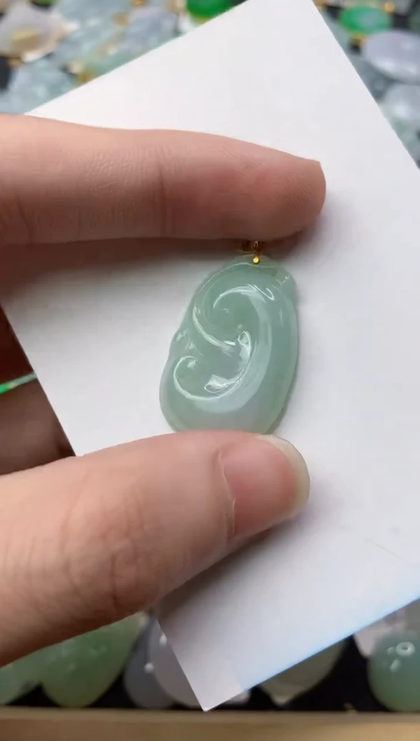 【闪购商品】翡翠颈饰18K金镶嵌5...........