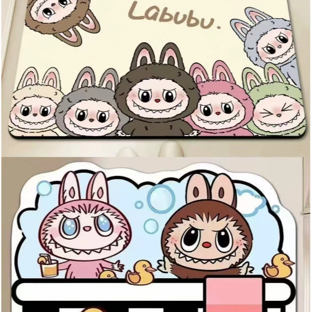 新款硅藻泥卡通地垫吸水防滑脚垫卡通可爱垫吸水防滑