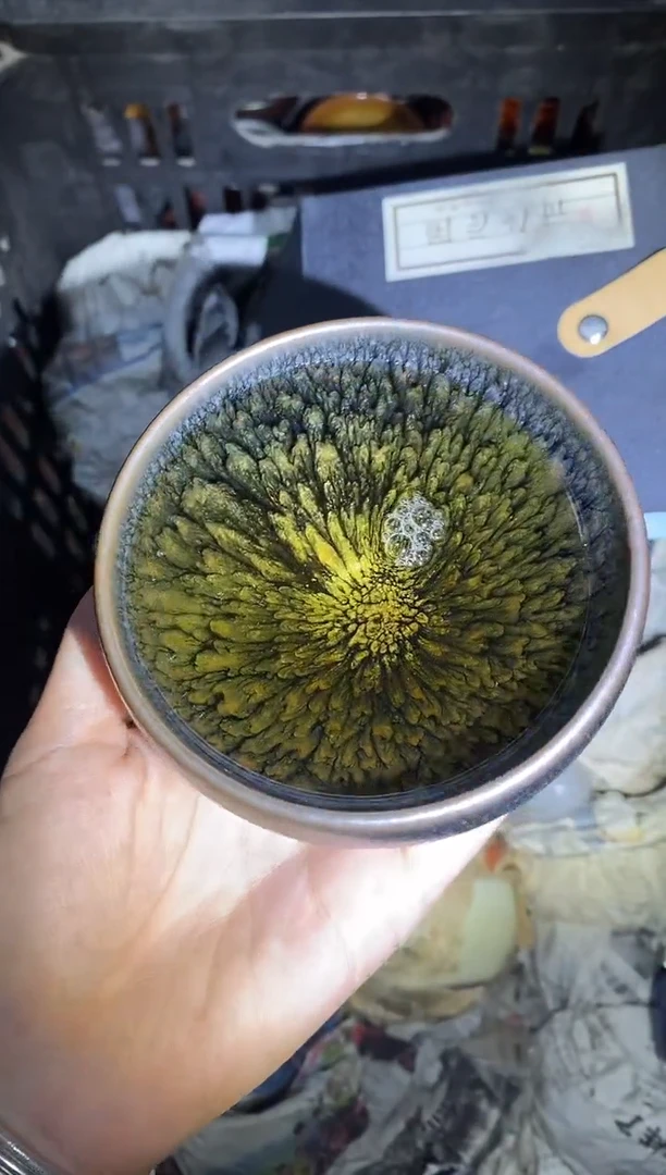 茶盏银蓝百花 盏三疯建盏茶器