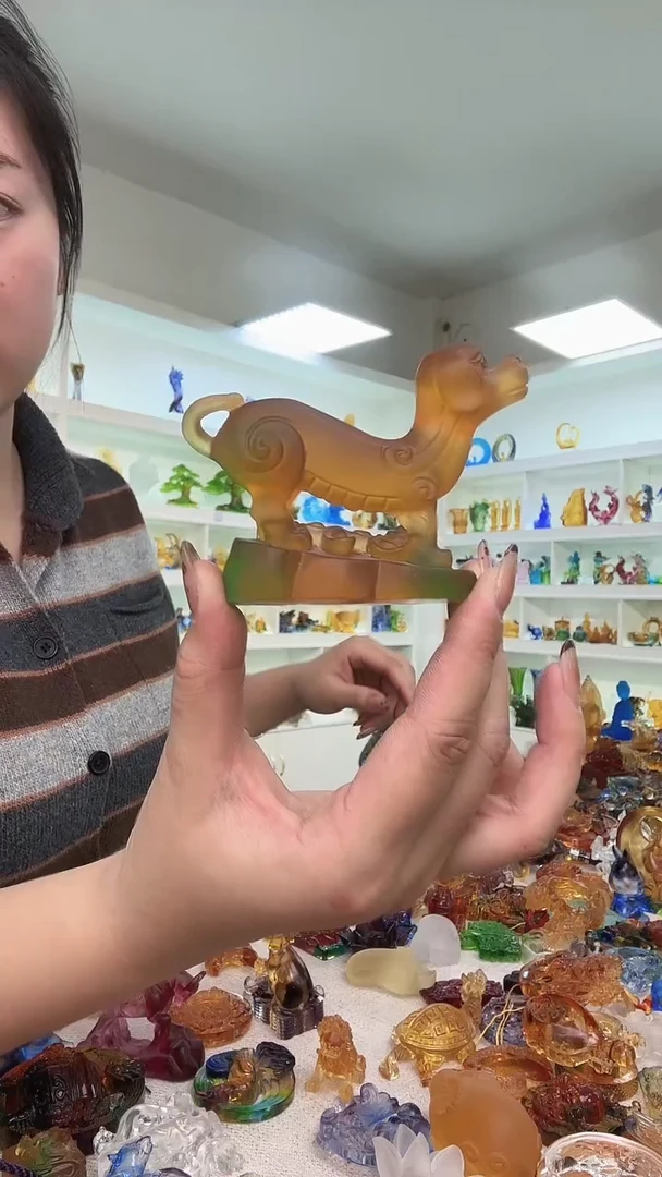 手工艺品琉璃小狗狗
