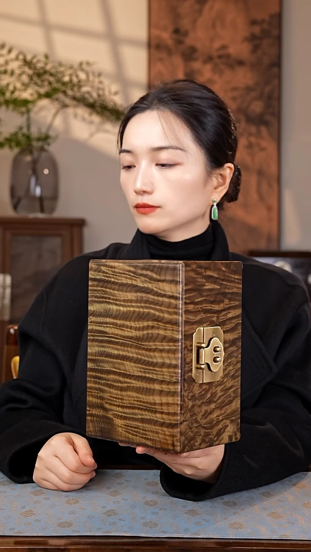 乌木类家具金丝楠阴沉木 天花板水波3