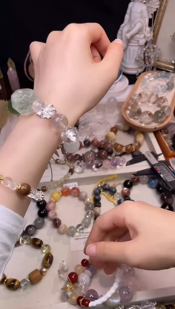 未镶嵌手链水晶1342多样性发货