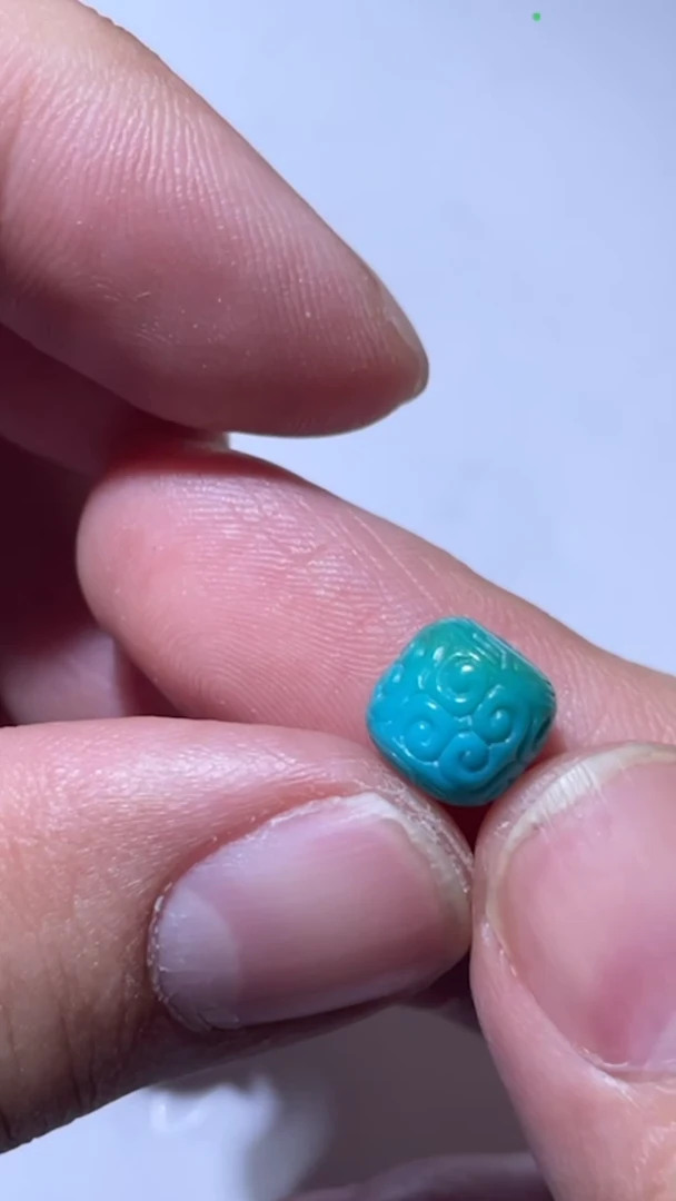 【闪购商品】绿松石回纹珠9*8mm未镶嵌1800-229