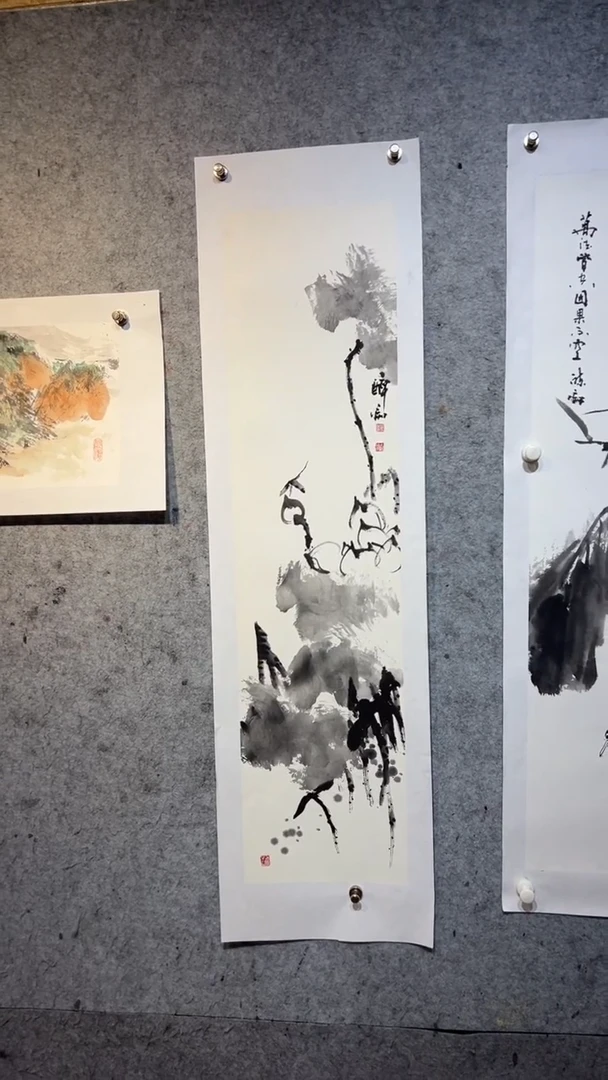 国画秋张自学水墨国画54