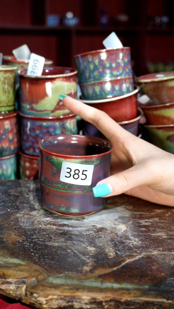 摆件精品窑变钧瓷茶器