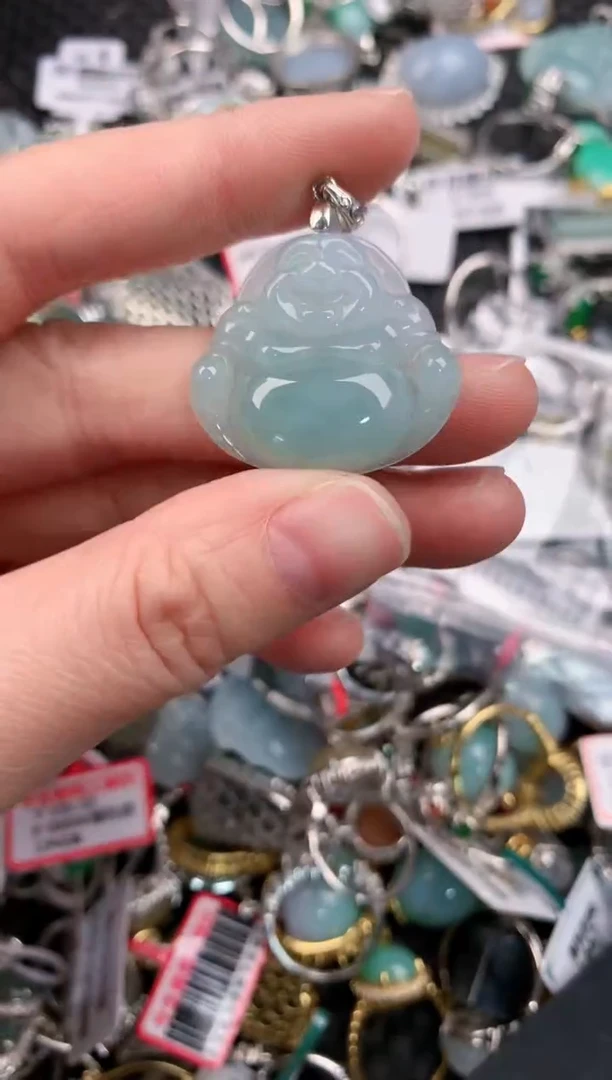 银S925镶嵌戒指翡翠333--10