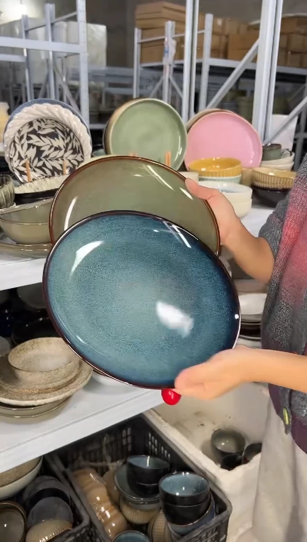 陶瓷外贸尾货瑕疵满20包邮X2大盘