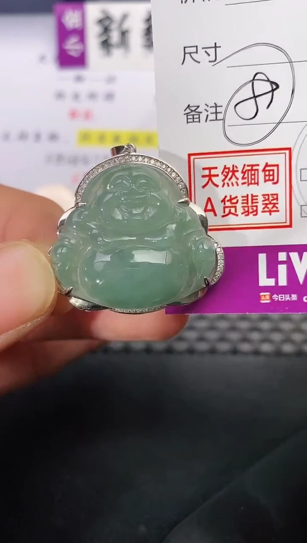 颈饰银S925镶嵌翡翠H****玥挂件