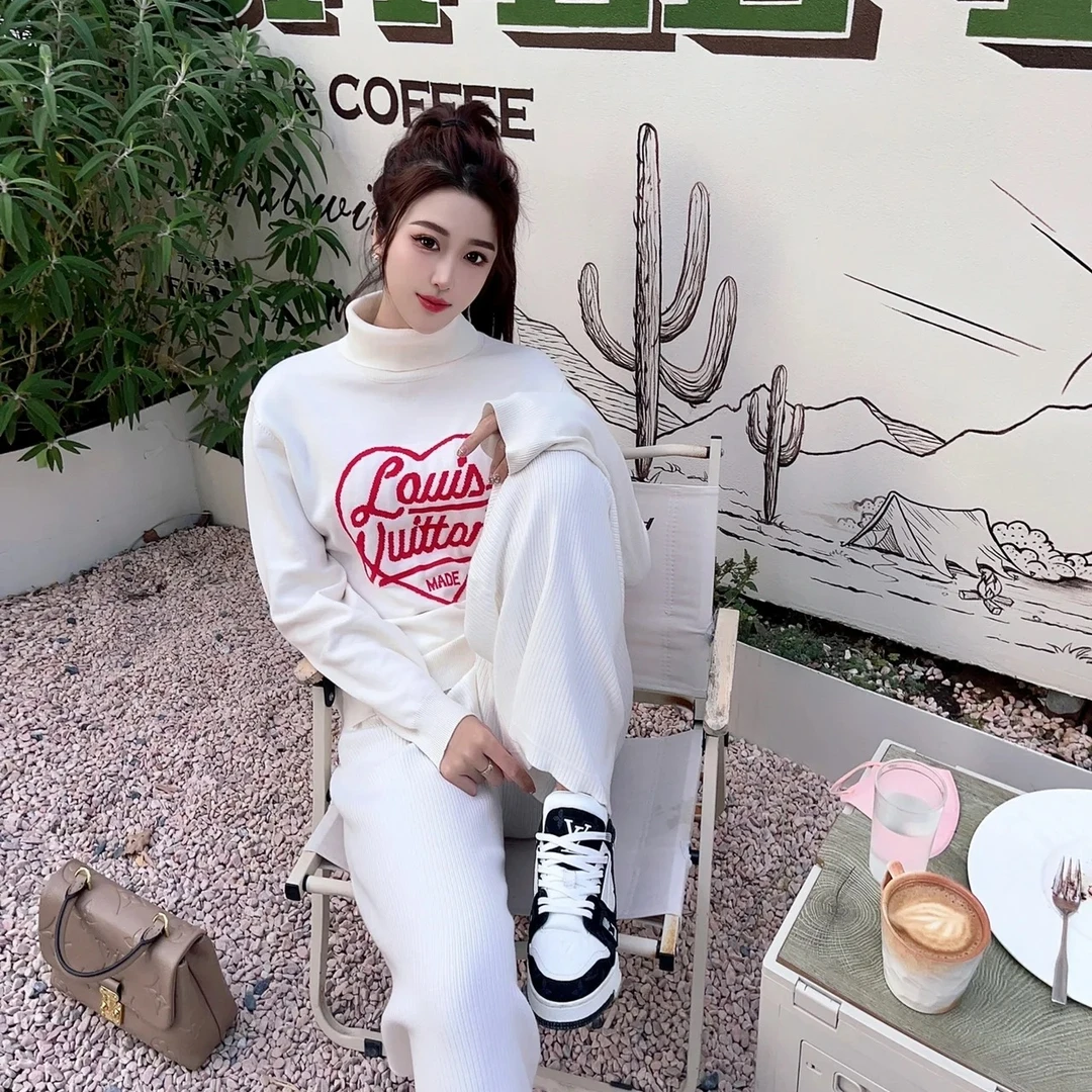 未使用 LouisVuitton/路易威登 BJ 爱心logo刺绣毛衣HMN05W