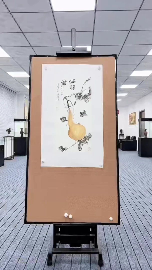 国画国画作品三个平尺
