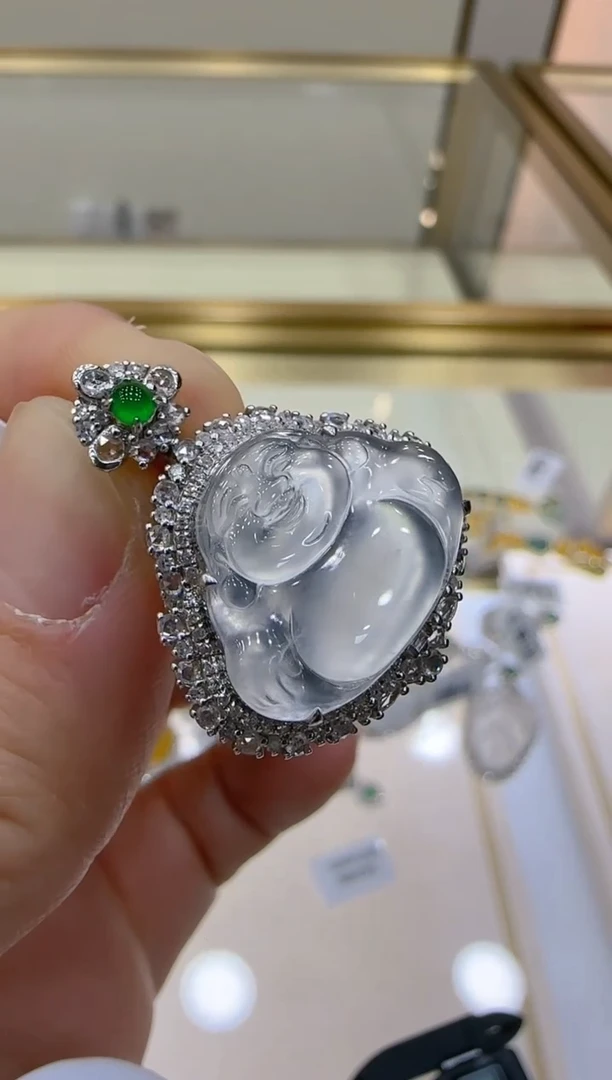 【闪购商品】翡翠吊坠(不含链)18K金镶嵌多样性团购发一件