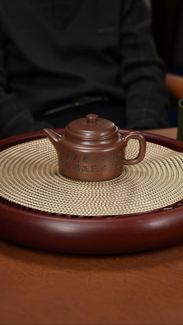 茶壶紫砂顾顺芝 德钟 墨宝