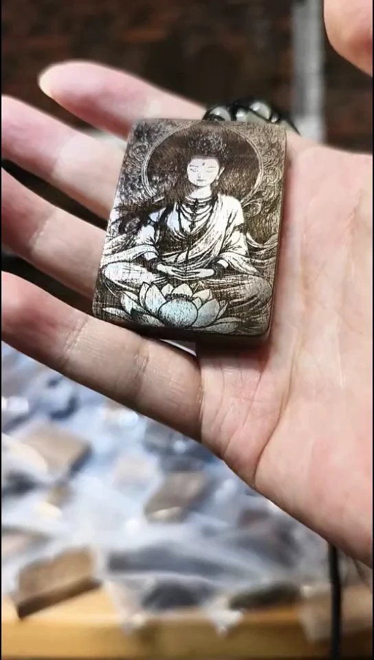 金丝楠无事牌手把件