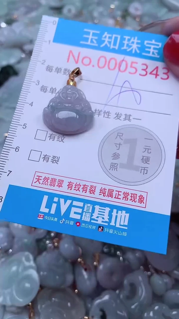 吊坠(不含链)未镶嵌翡翠5343