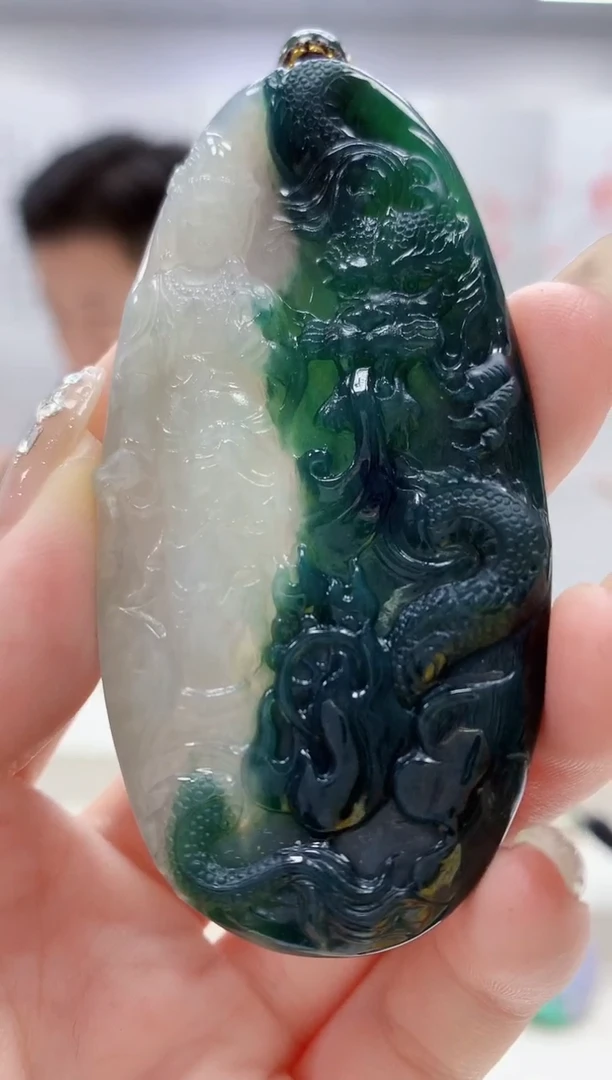 未镶嵌定制翡翠4917jw-毛货挂件68