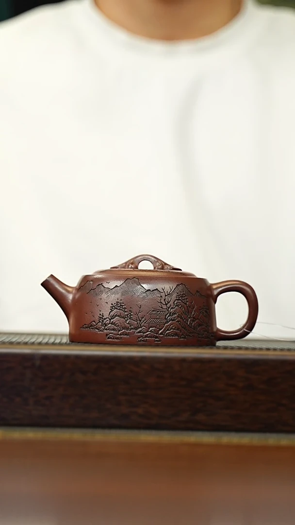 茶壶紫砂宜兴原矿 手工 紫砂壶容量220CC