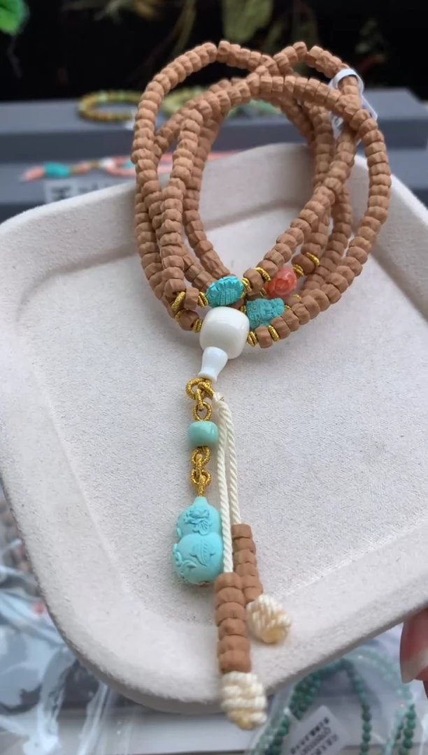 未镶嵌绿松石多圈茜.A159