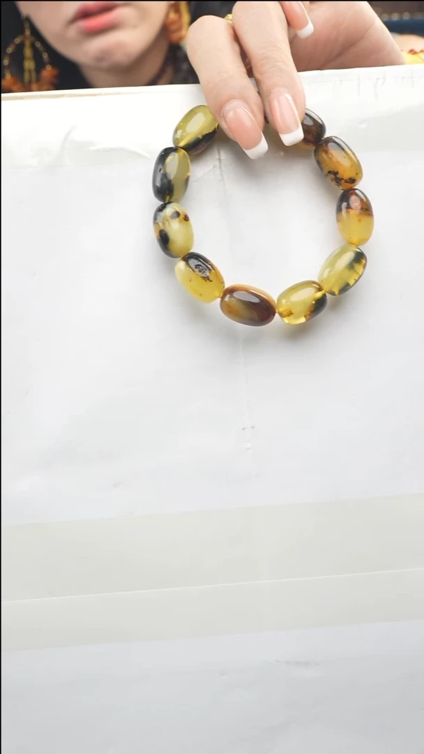 手链琥珀未镶嵌多人