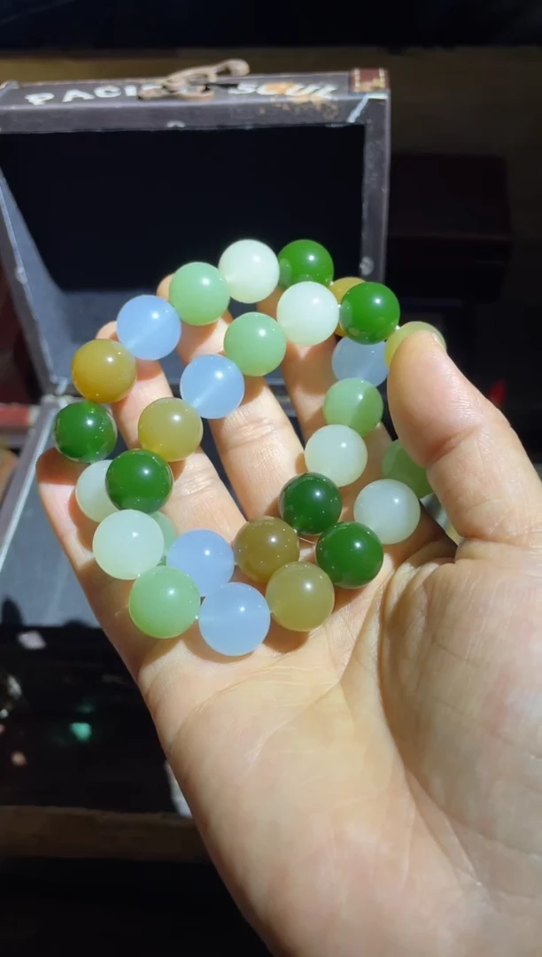 天然玉石未镶嵌手串 多宝1条